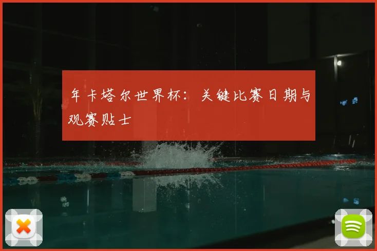 年卡塔尔世界杯：关键比赛日期与观赛贴士